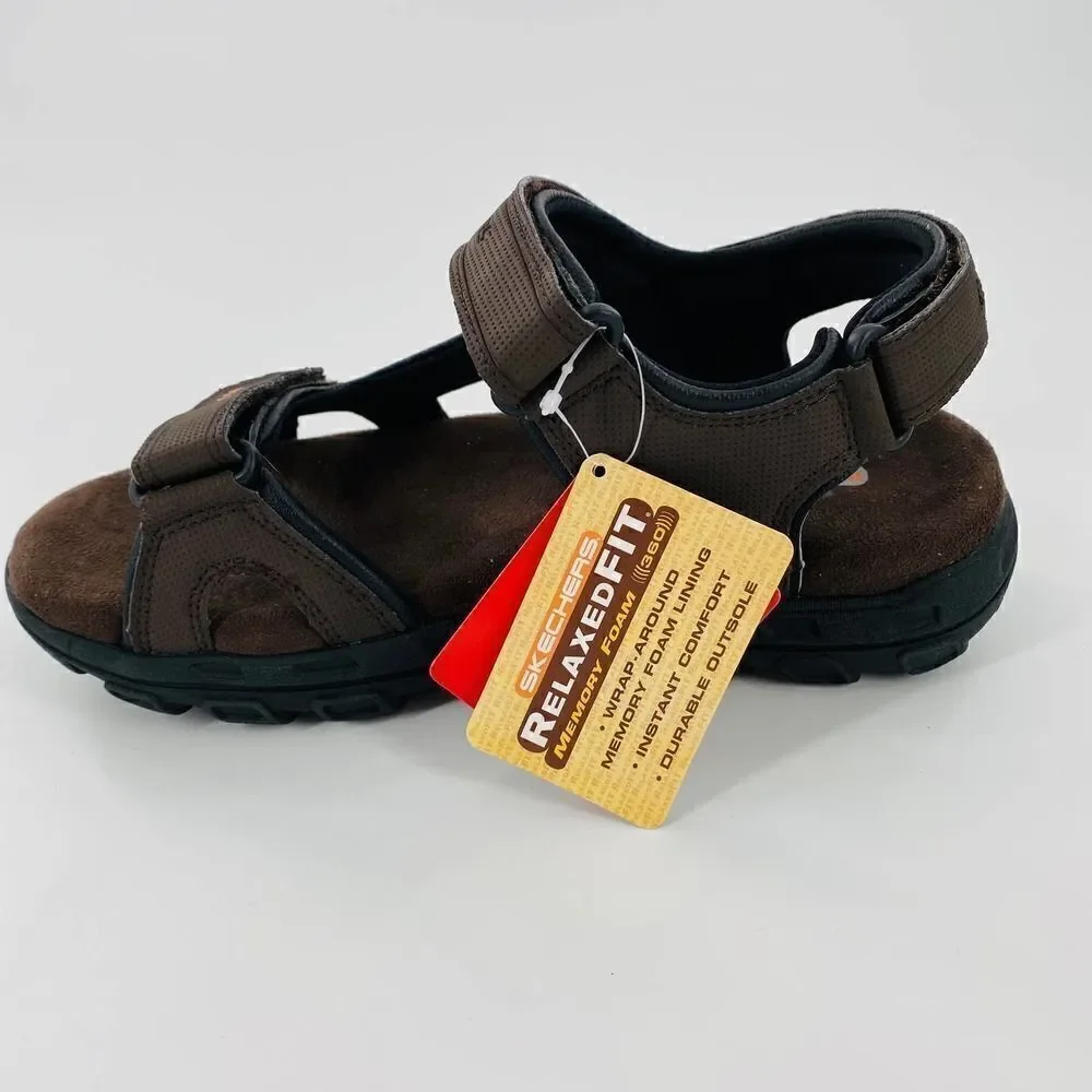 NWT SKECHERS Relaxed Fit Conner-Louden Sandals in Brown Size 7
